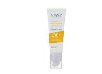 Miamo skin defense advanced daily defense sunscreen cream spf 30 50 ml arrossamento cutaneo e fotoinvecchiamento