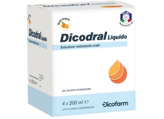 Dicodral liquido soluzione reidratante orale 4 x 200 ml