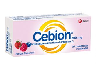 Cebion masticabile senza zucchero vitamina c 500 mg 20 compresse