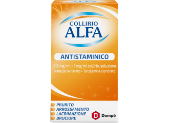 Collirio alfa antistaminico 0,8 mg/ml + 1 mg/ml collirio, soluzione