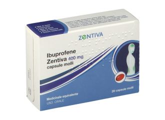 Ibuprofene zentiva 20 capsule molli 400mg
